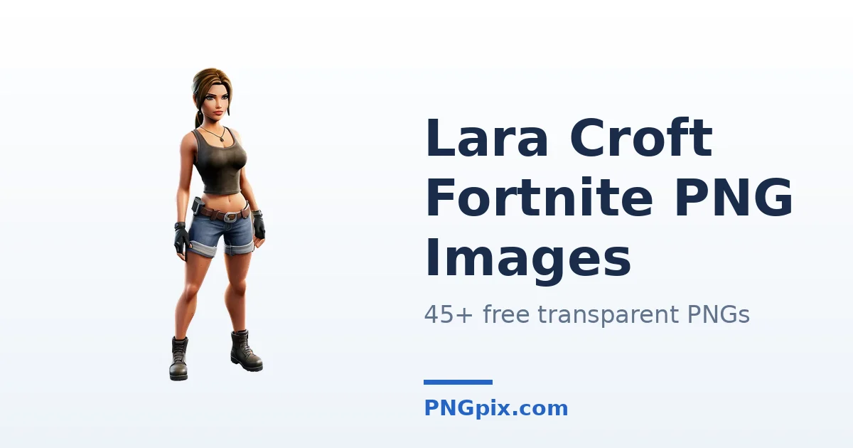 Lara Croft Fortnite PNG images