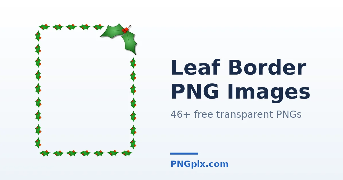 Leaf Border PNG images