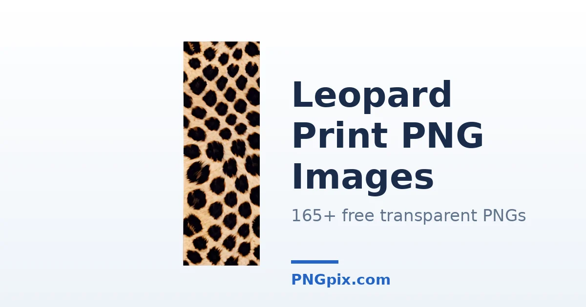 Leopard Print PNG images