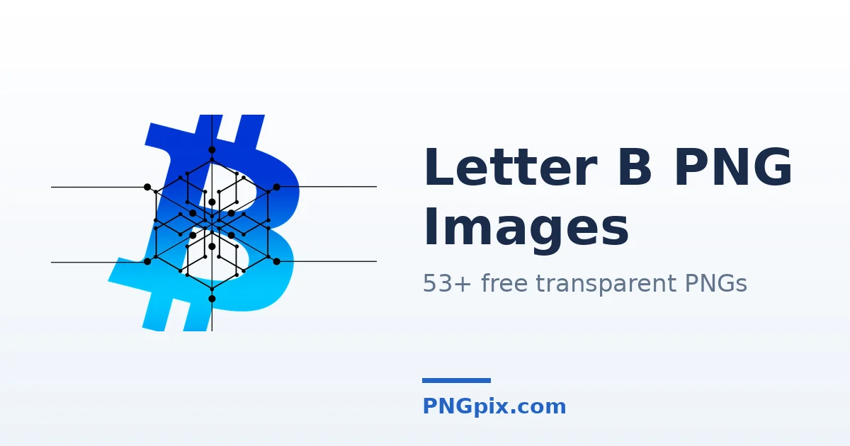 Letter B PNG images