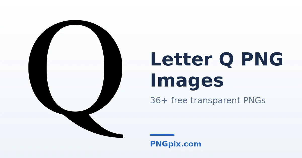 Letter Q PNG images