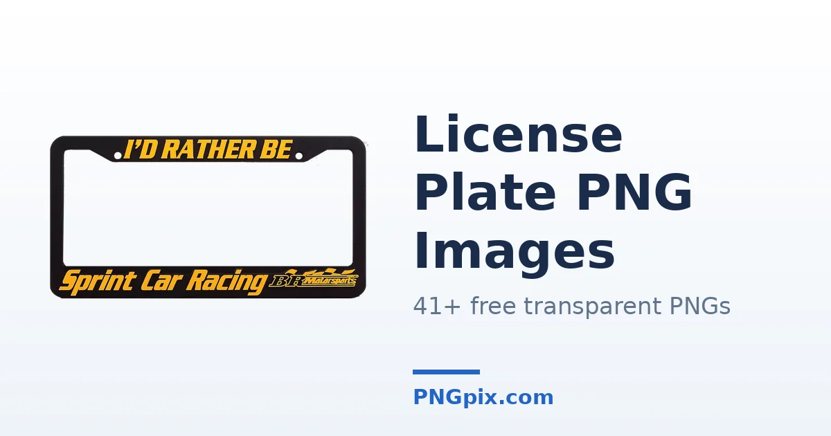 License Plate PNG images