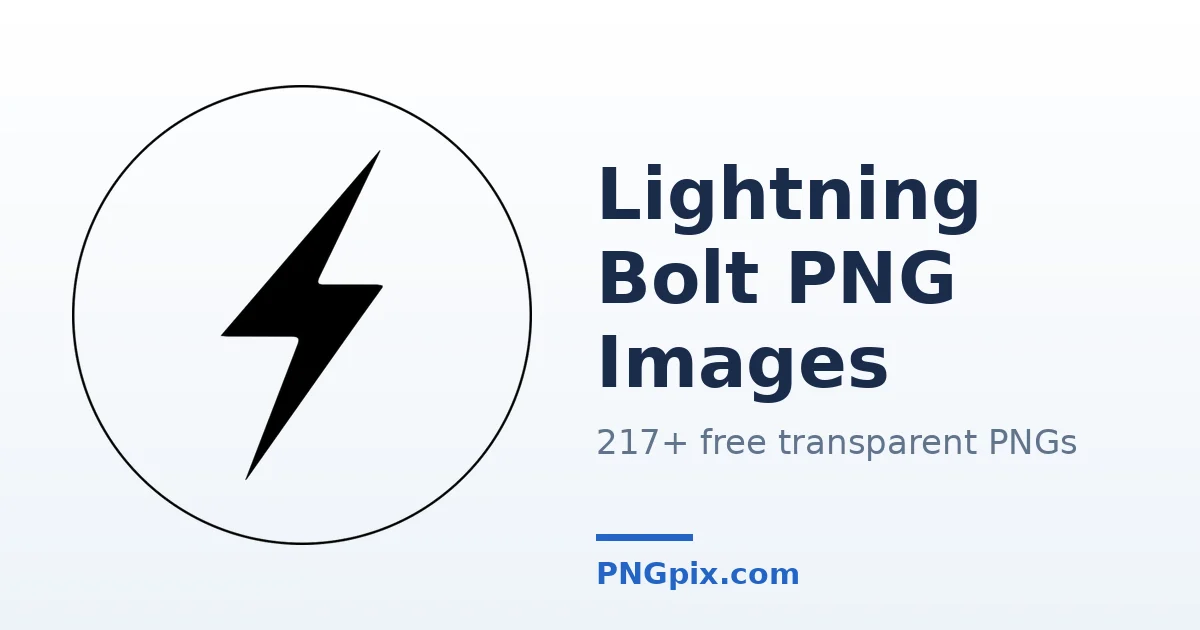 Lightning Bolt PNG images
