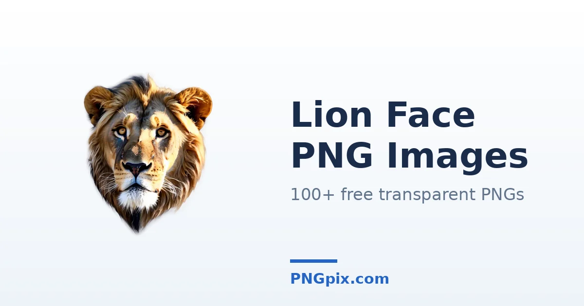 Lion Face PNG images