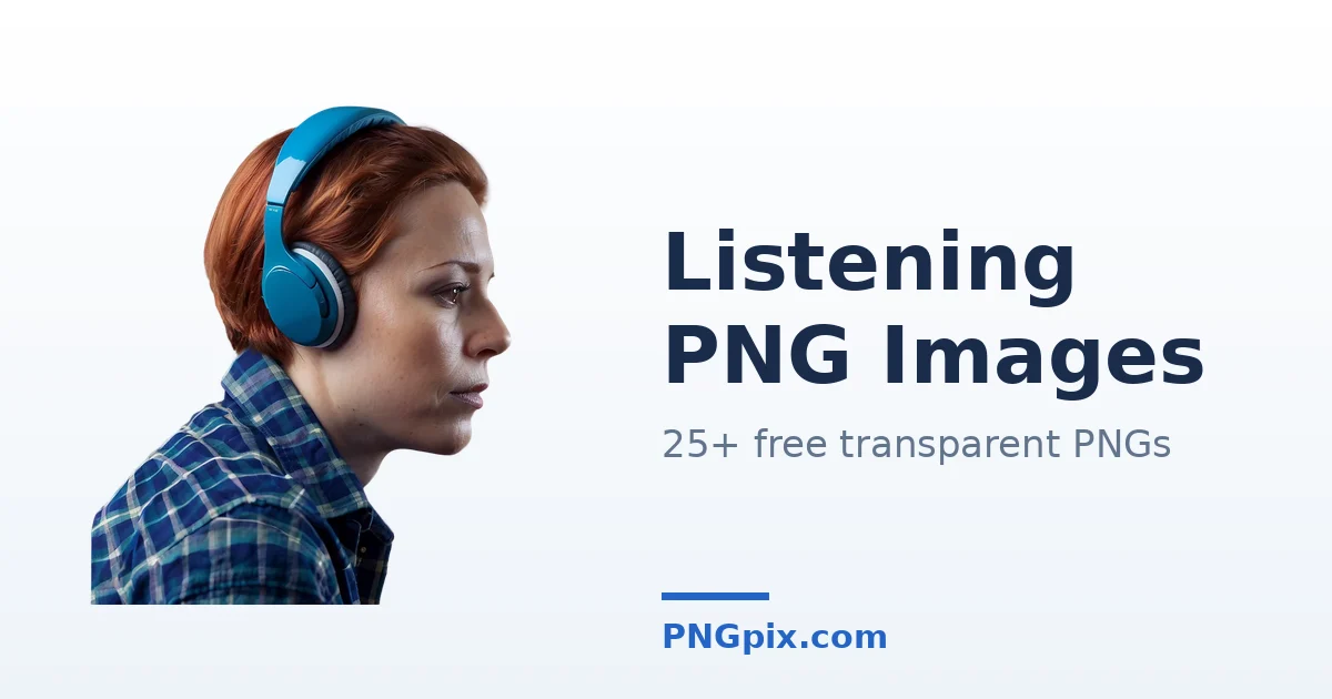 Listening PNG images