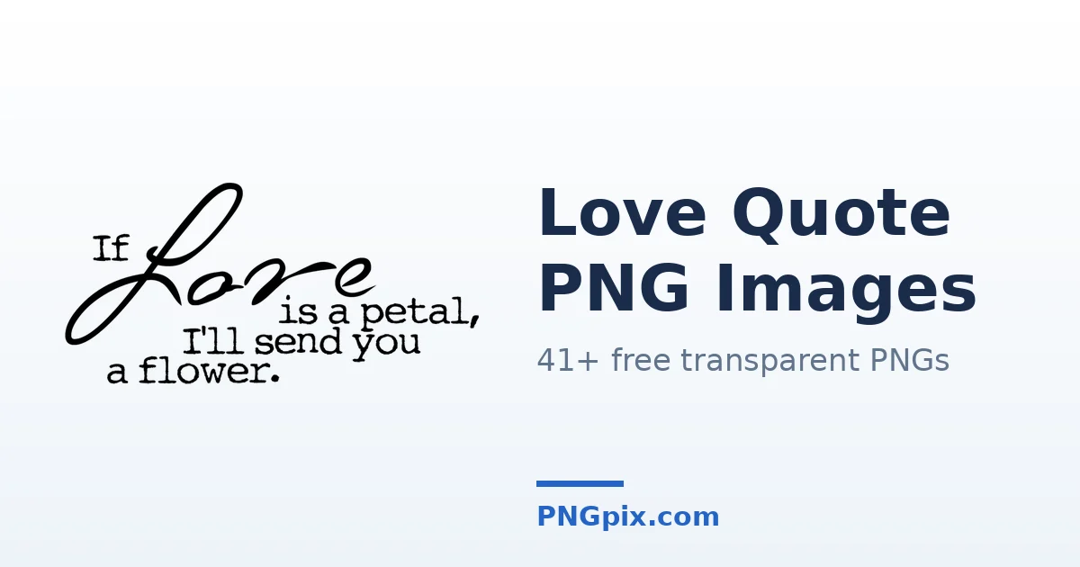 Love Quote PNG images