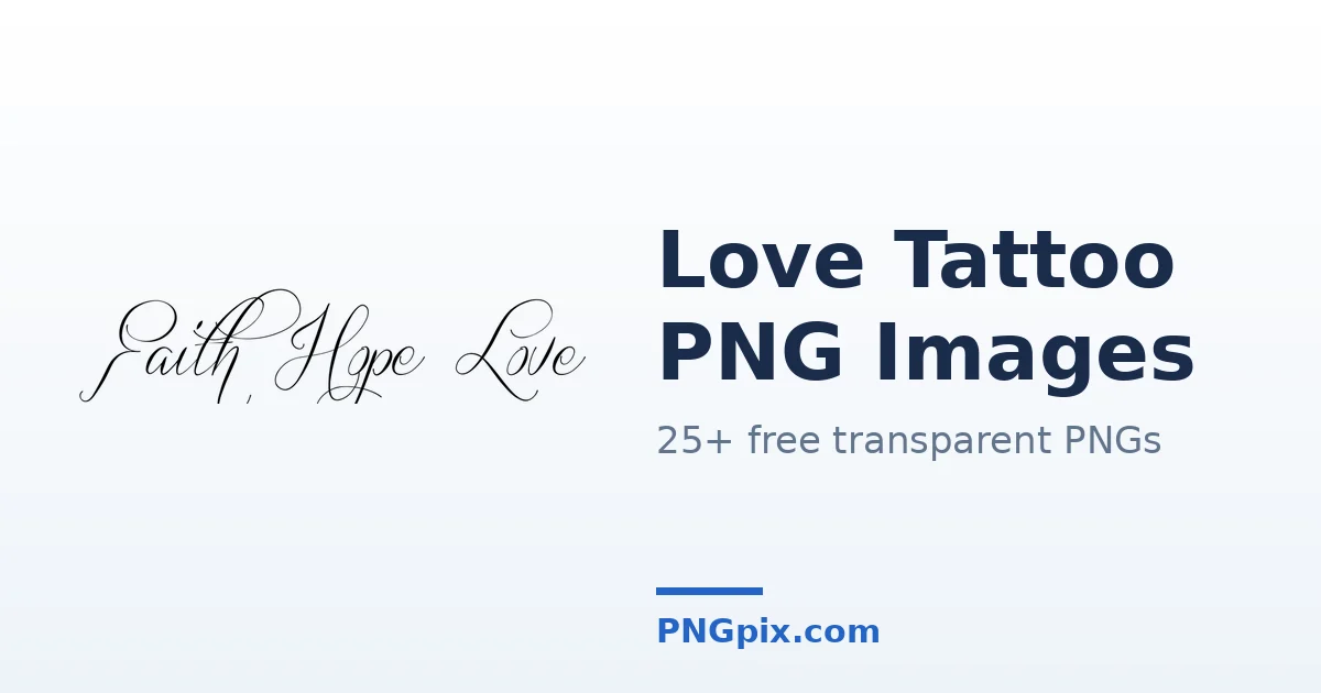 Love Tattoo PNG images