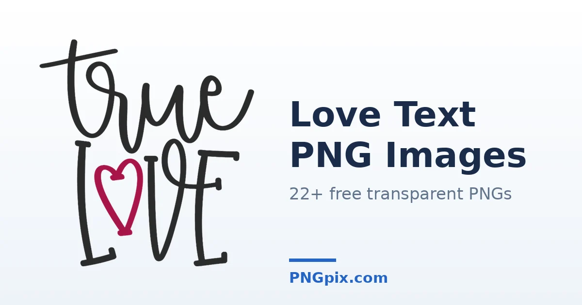 Love Text PNG images