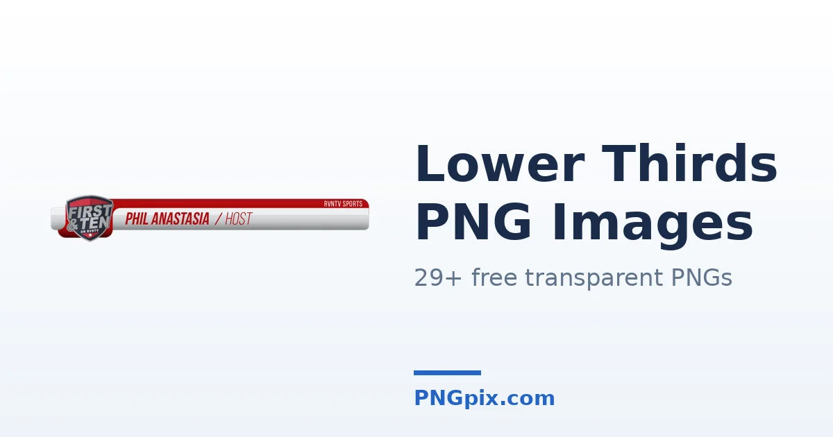 Lower Thirds PNG images