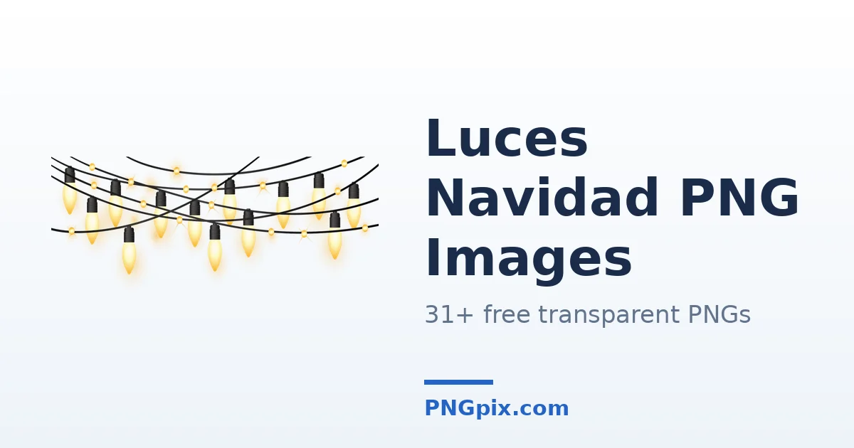 Luces Navidad PNG images