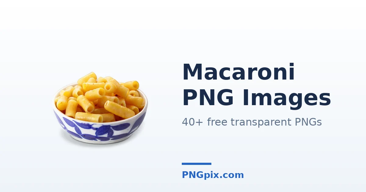 Macaroni PNG images