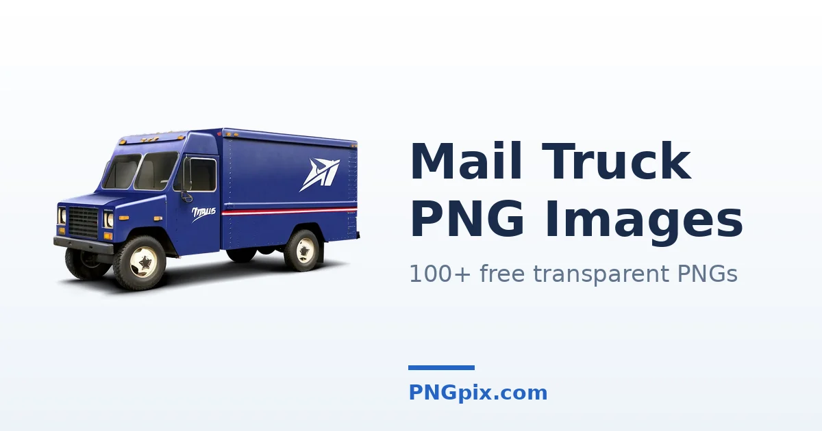 Mail Truck PNG images