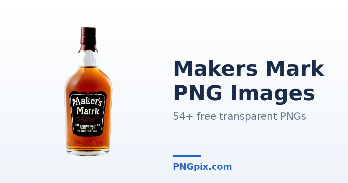 Makers Mark PNG images