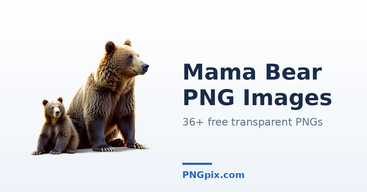 Mama Bear PNG images