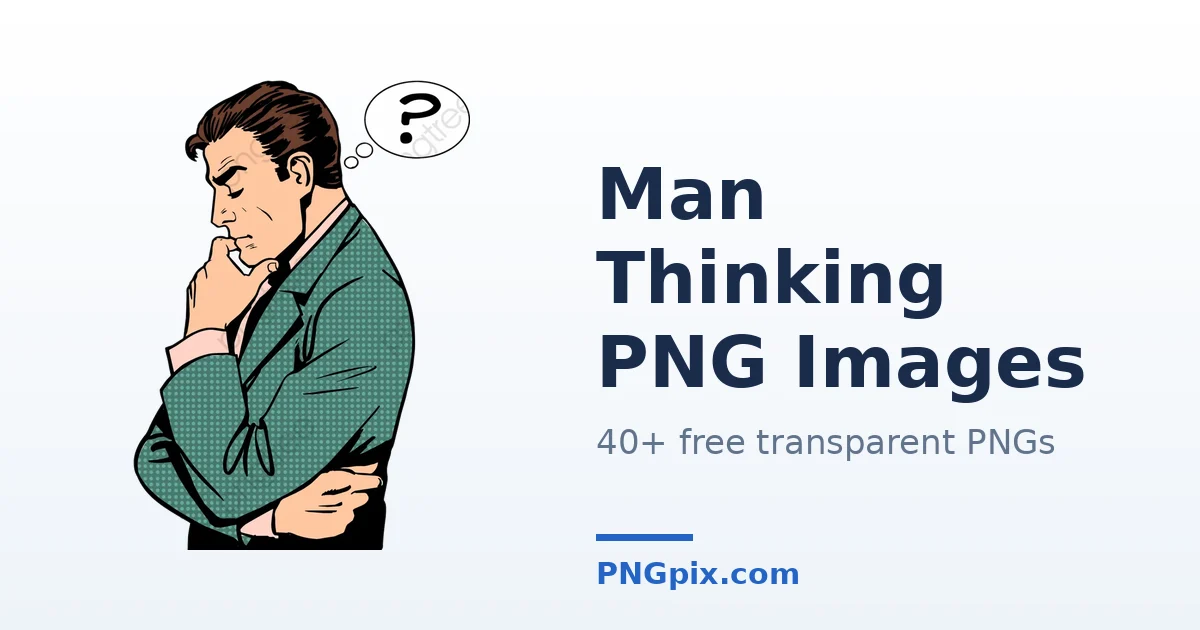 Man Thinking PNG images