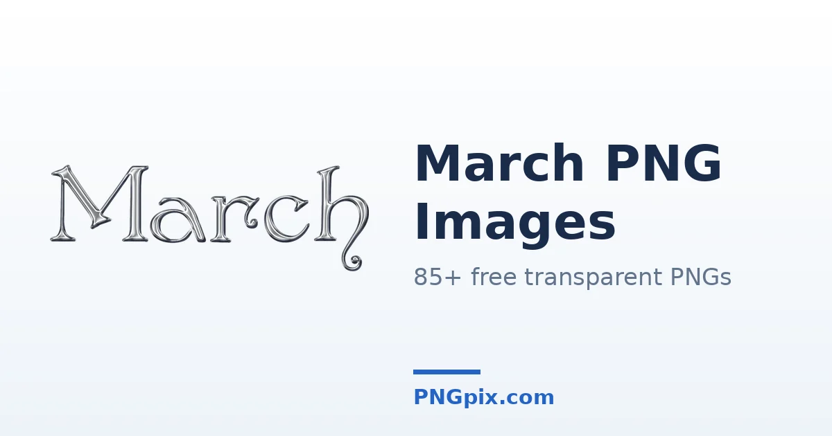March PNG images
