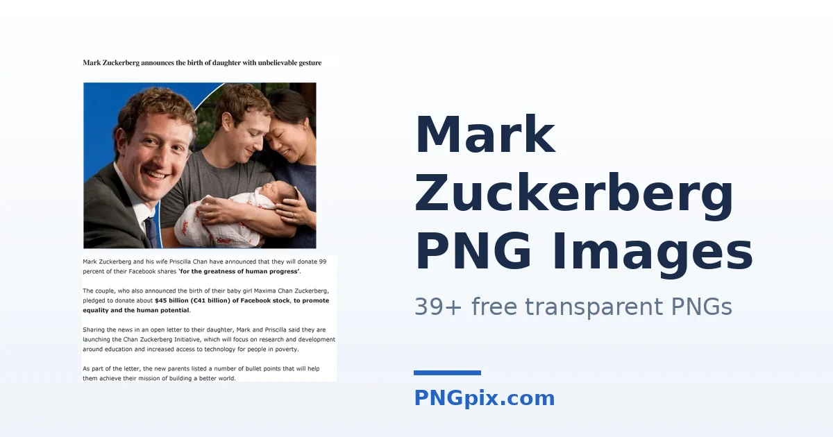 Mark Zuckerberg PNG images