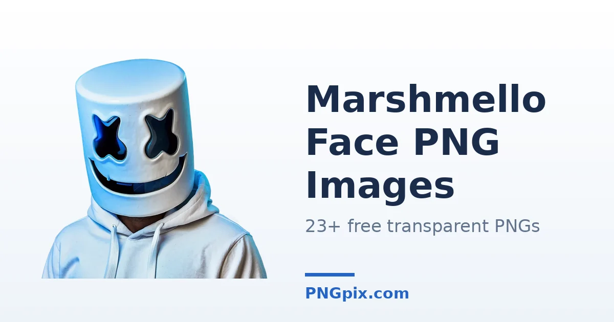 Marshmello Face PNG images