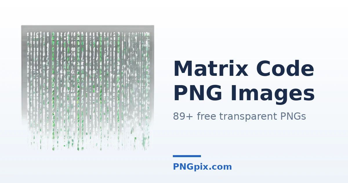 Matrix Code PNG images