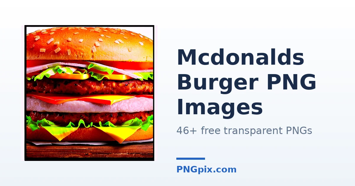 Mcdonalds Burger PNG images