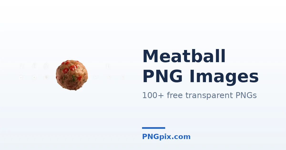 Meatball PNG images