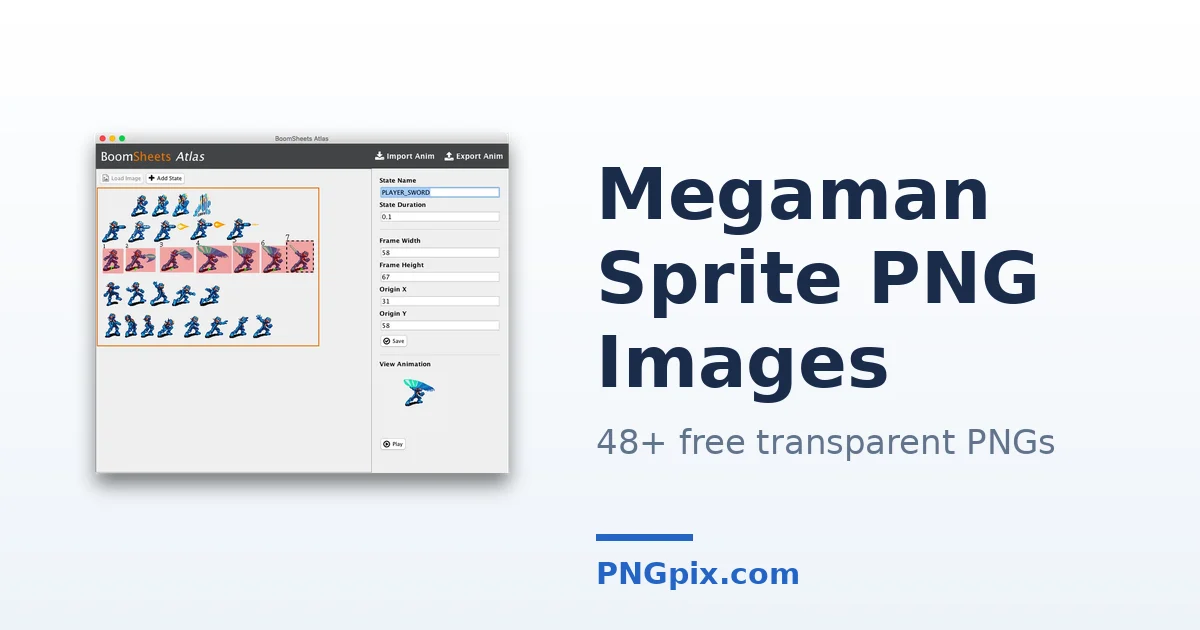 Megaman Sprite PNG images