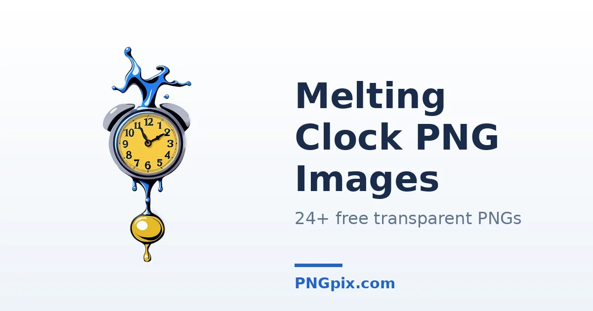 Melting Clock PNG images