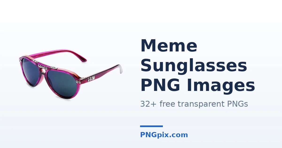 Meme Sunglasses PNG images