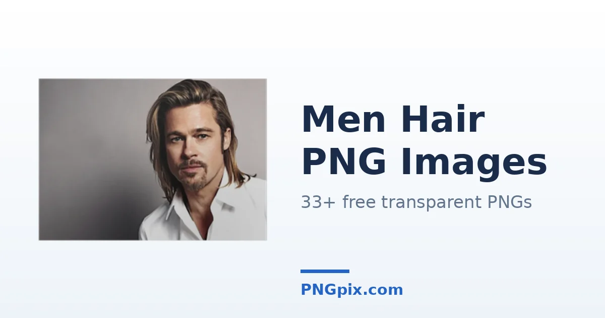 Men Hair PNG images