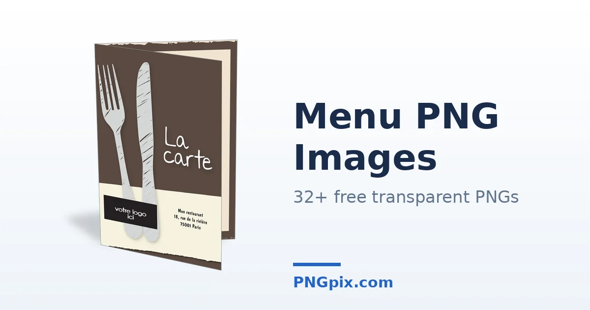 Menu PNG images