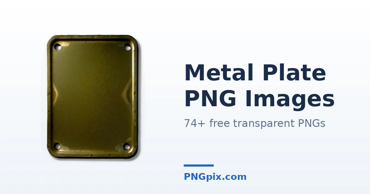 Metal Plate PNG images