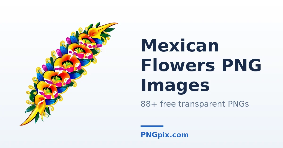 Mexican Flowers PNG images