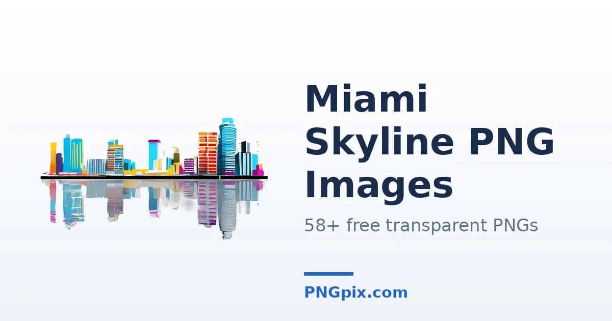 Miami Skyline PNG images