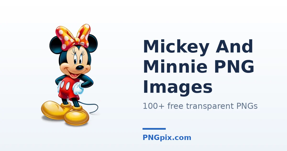 Mickey And Minnie PNG images