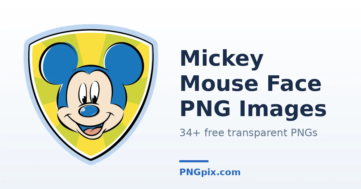 Mickey Mouse Face PNG images