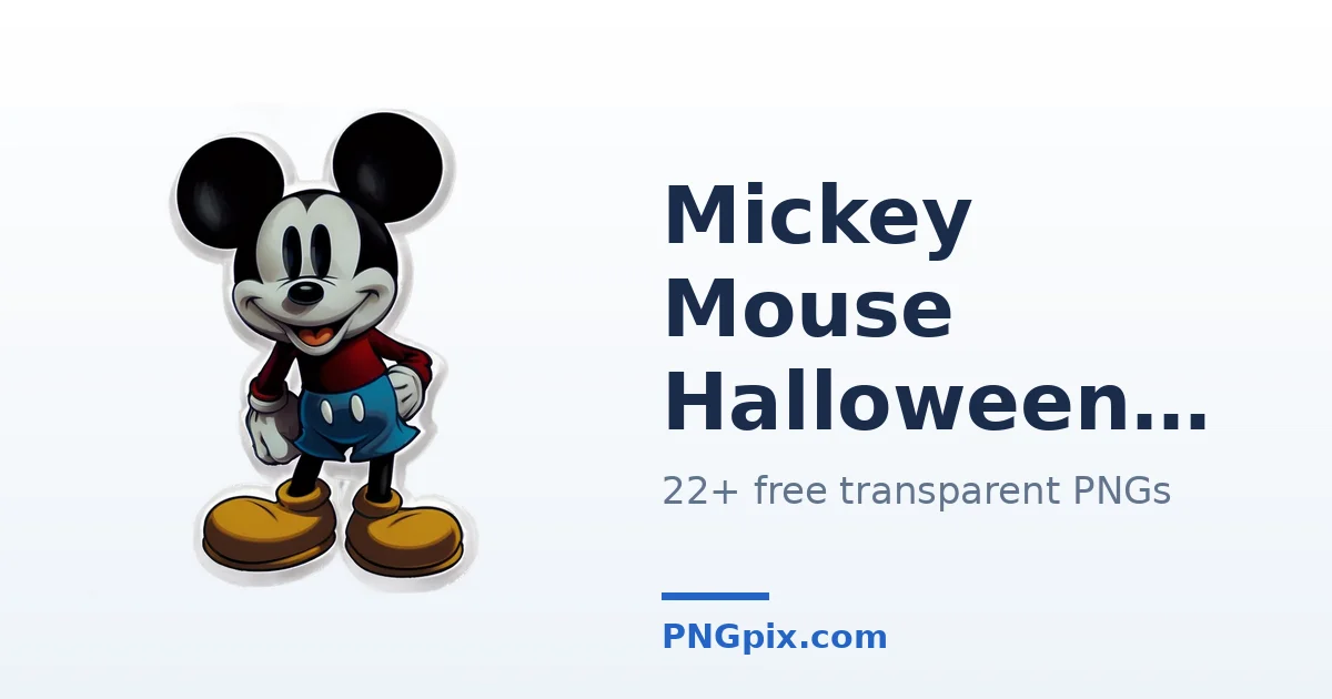 Mickey Mouse Halloween PNG images