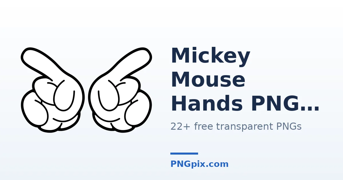 Mickey Mouse Hands PNG images