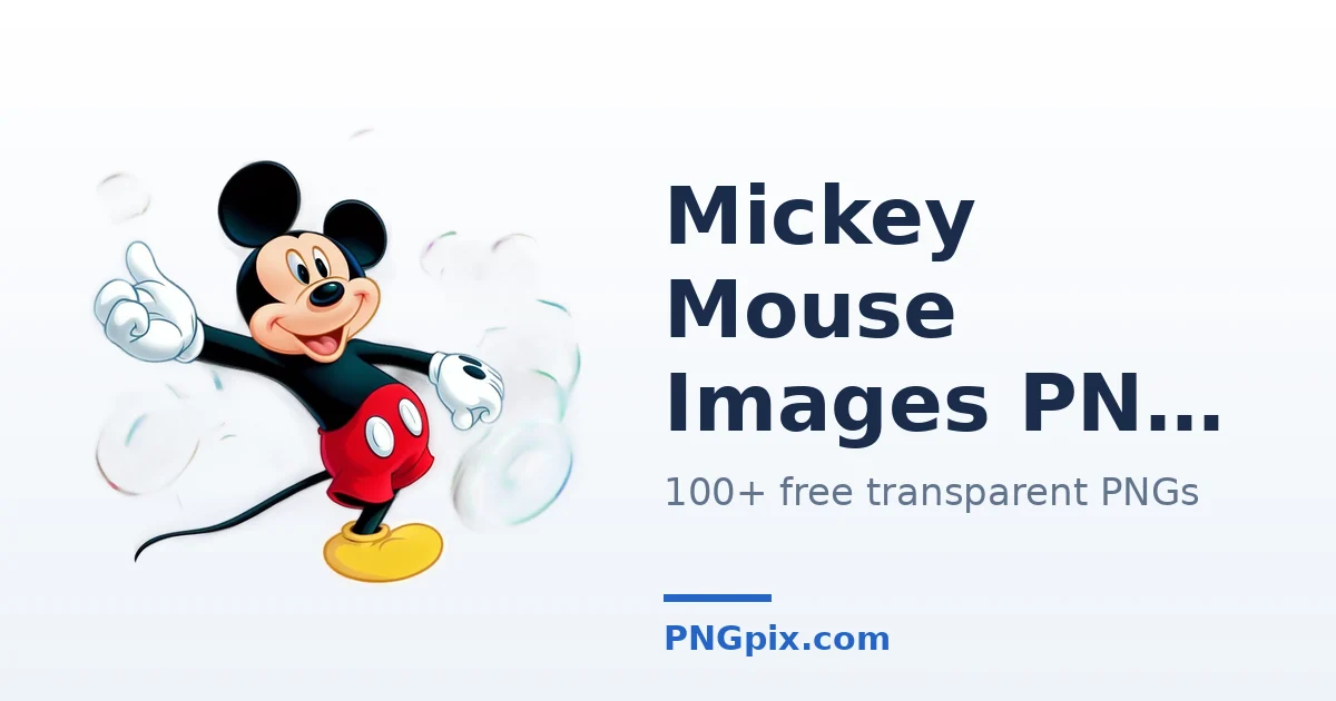 Mickey Mouse Images PNG images