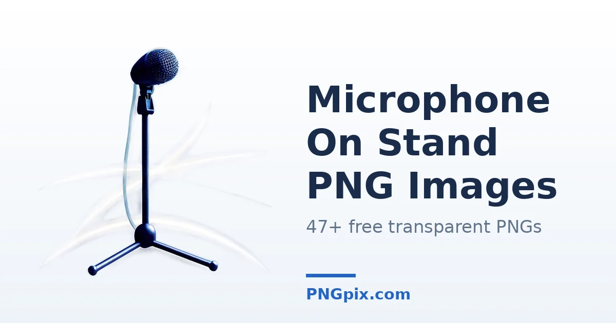 Microphone On Stand PNG images