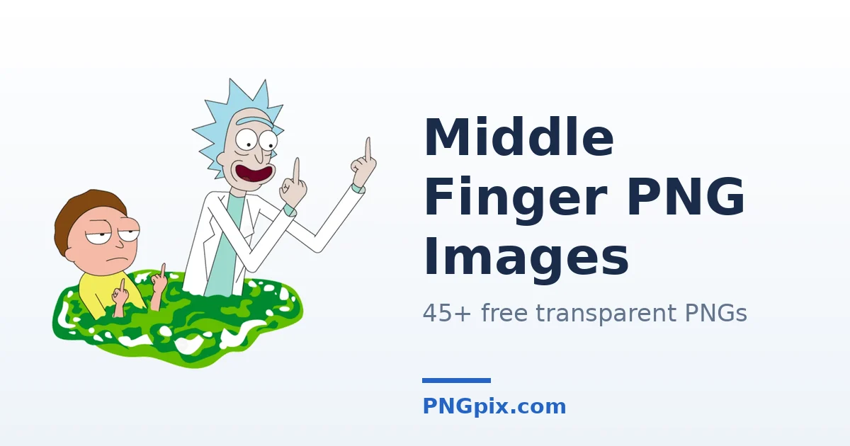 Middle Finger PNG images