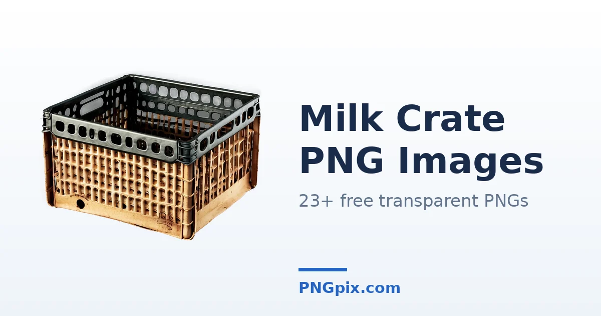 Milk Crate PNG images