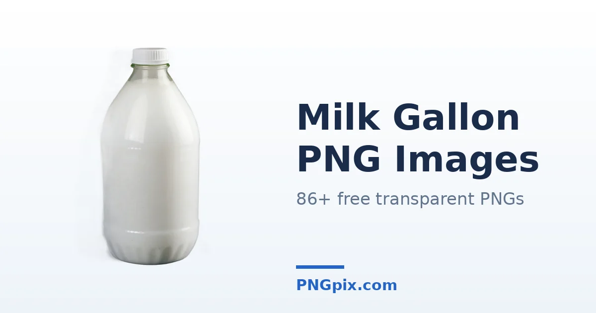 Milk Gallon PNG images
