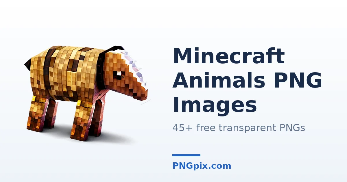 Minecraft Animals PNG images