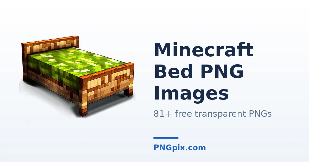 Minecraft Bed PNG images