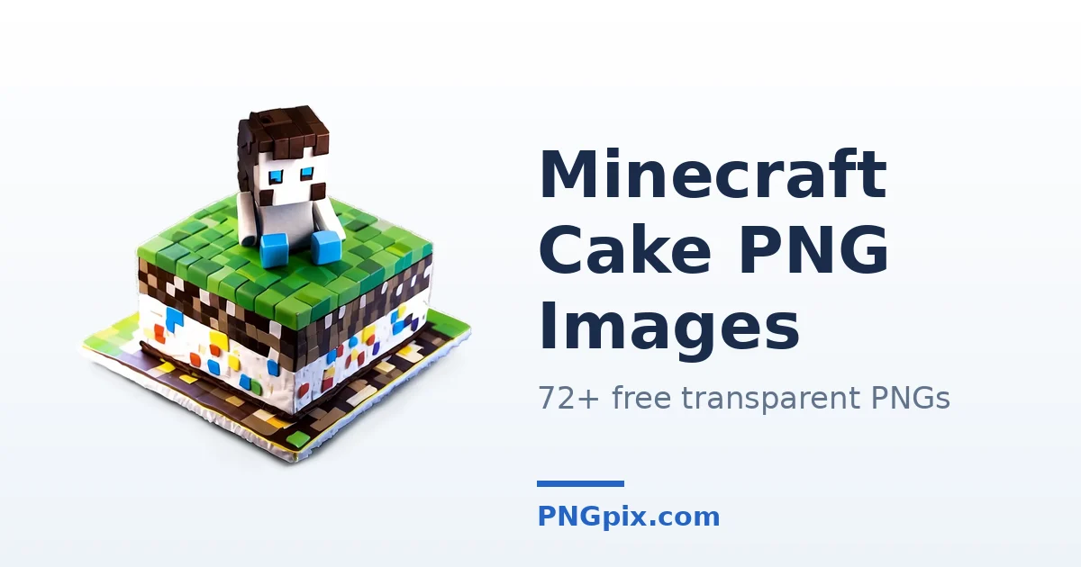 Minecraft Cake PNG images