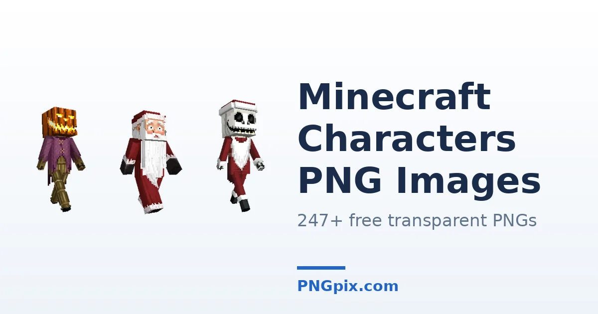 Minecraft Characters PNG images