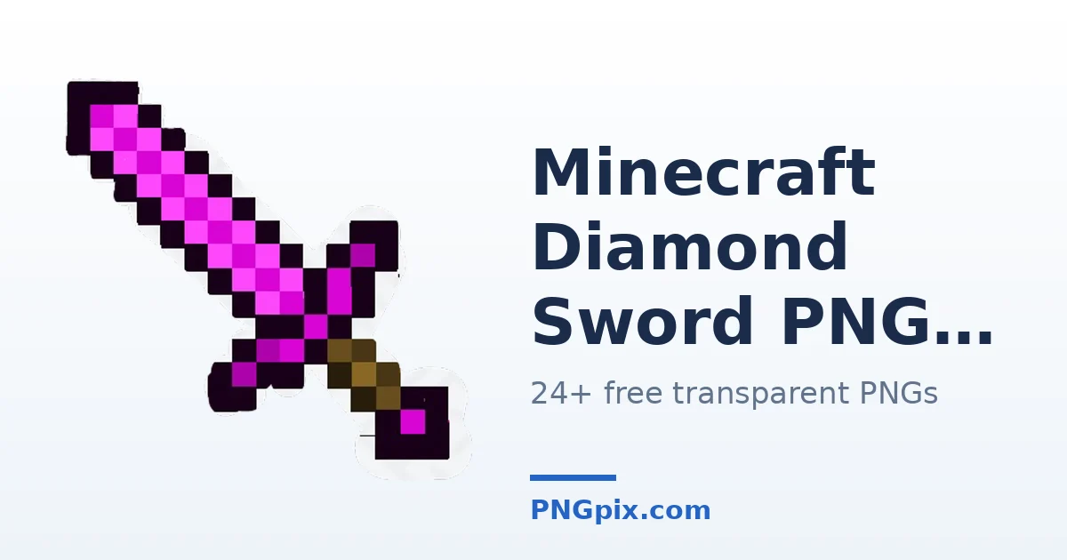 Minecraft Diamond Sword PNG images