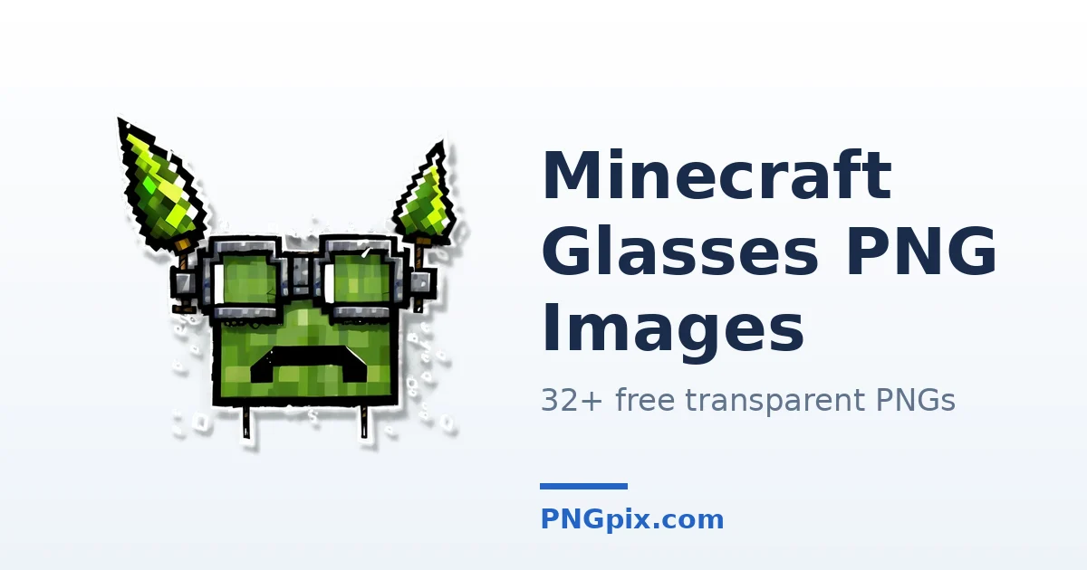 Minecraft Glasses PNG images