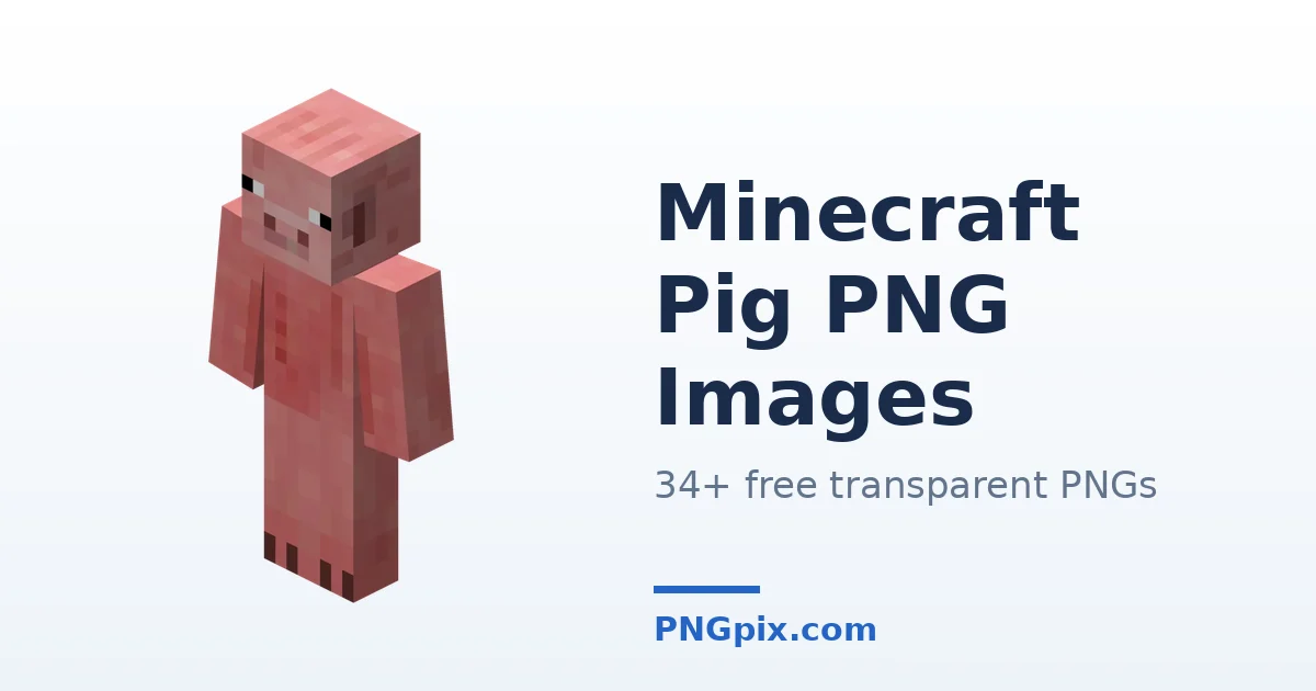 Minecraft Pig PNG images