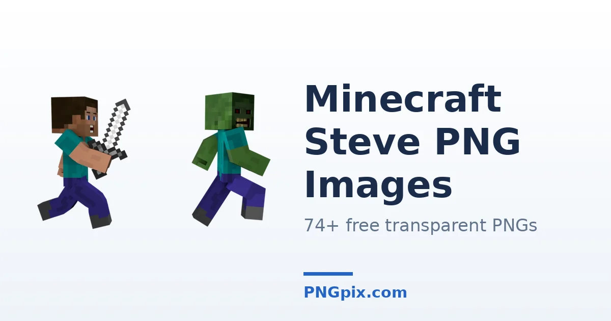 Minecraft Steve PNG images